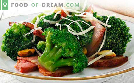 Ensalada de brócoli - cinco mejores recetas. Cómo cocinar correctamente y sabrosa ensalada de brócoli.