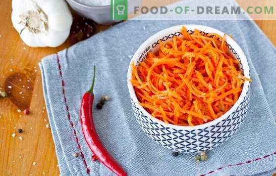 What spices are needed for Korean carrots and other savory snacks?