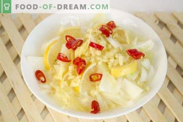 Salsa de chile tailandesa con cebolla y jengibre