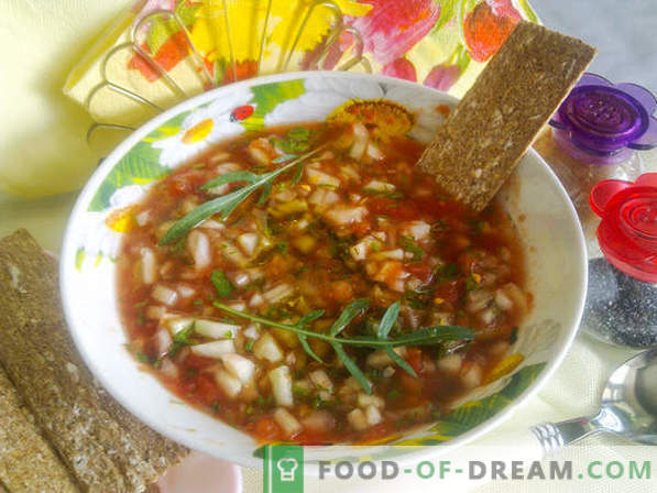 Receta de Gazpacho - Prepare una sopa fría de tomate de acuerdo con una receta española
