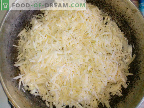 En el horno, receta debajo de la corteza de queso
