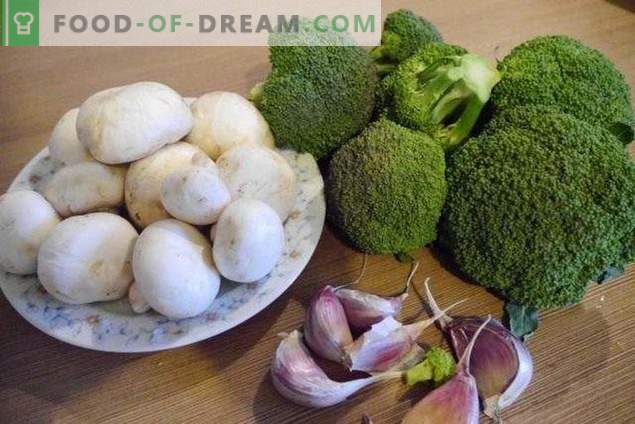Brócoli con champiñones