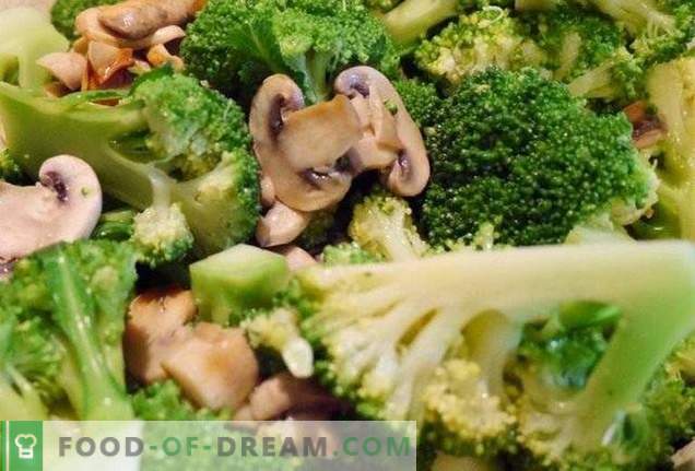 Brócoli con champiñones