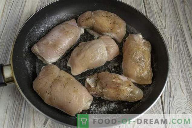 Rollitos de pollo azul Cordon jugoso con salsa bechamel