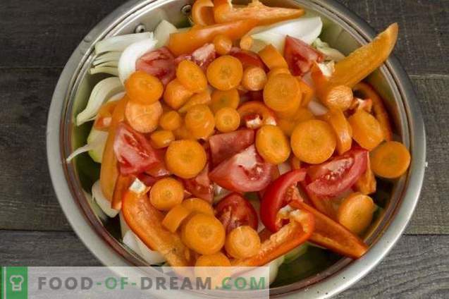 Albóndigas en el horno con una salsa de verduras
