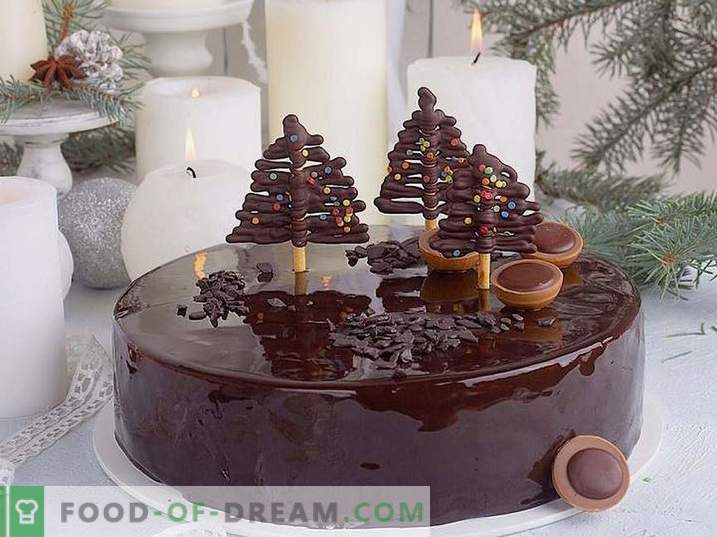 Pastel para el Año Nuevo - recetas de pasteles para las vacaciones de Año Nuevo