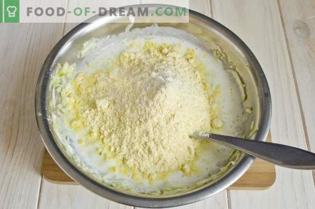 Buñuelos de calabacín con harina de maíz