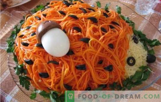 Ensaladas de zanahorias coreanas deliciosas y sencillas: una combinación de cocina asiática y rusa. Recetas de ensalada de zanahoria coreana