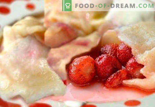 Empanadillas con fresas - las mejores recetas. Cómo cocinar de forma adecuada y sabrosa las albóndigas con fresas en casa.