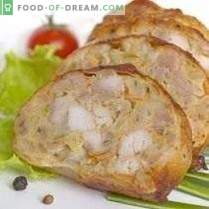 Salchicha casera de pollo con cebada perlada