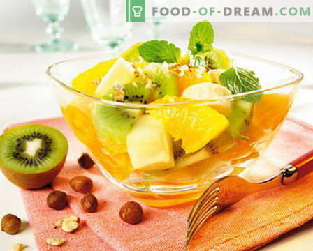 Ensalada de frutas - las mejores recetas. Cómo preparar adecuadamente y deliciosamente las ensaladas de frutas.