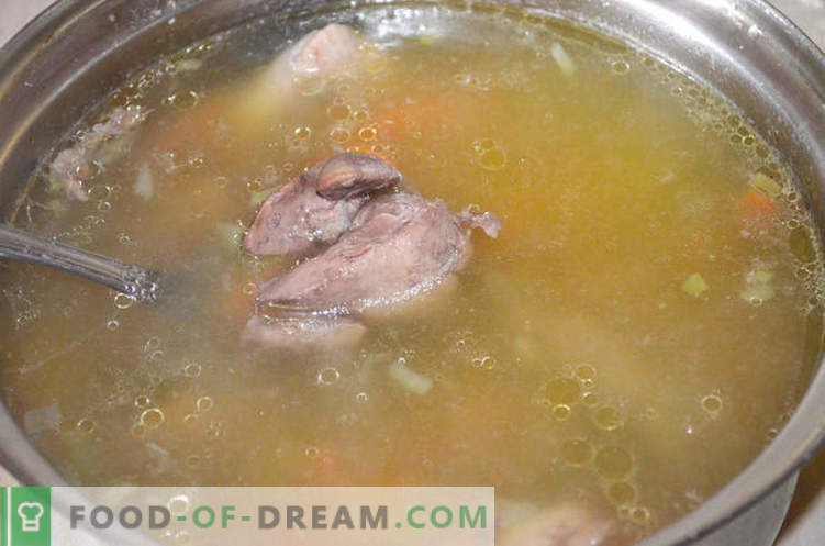 Sopa con menudos de pollo, o cómo cocinar la sopa Gleb Zheglov - receta
