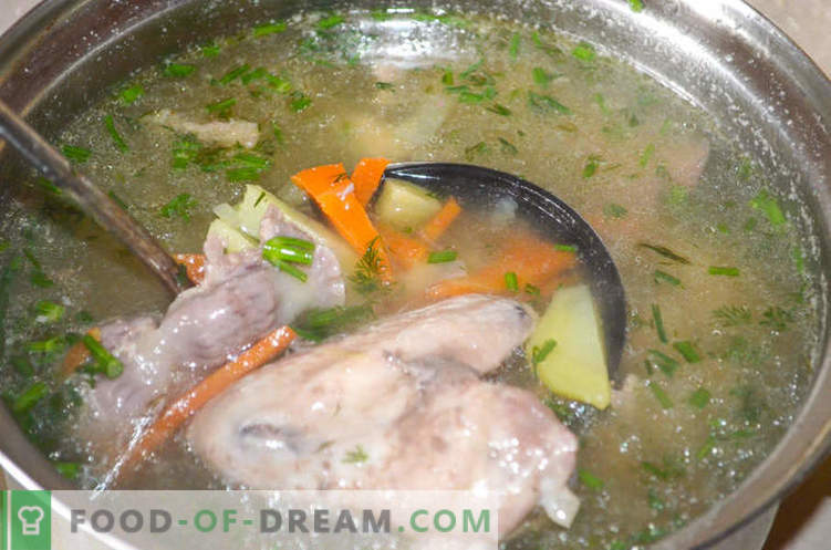 Sopa con menudos de pollo, o cómo cocinar la sopa Gleb Zheglov - receta