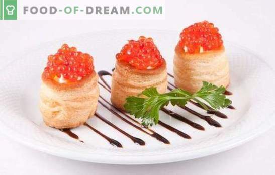 Tartaletas con caviar - ¡un bocadillo de bienvenida! Recetas elegantes y deliciosas tartaletas con caviar y otras adiciones