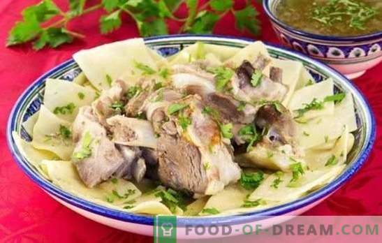 Beshbarmak de carne de cerdo - recetas para los sabrosos platos de los pueblos de habla turca. Cómo cocinar beshbarmak de carne de cerdo?