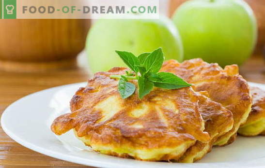 Panqueques con manzanas: pasteles sabrosos y saludables sin complicaciones. Recetas tradicionales y originales buñuelos con manzanas