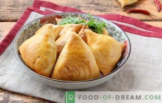 Samsa uzbeka - la cocción proviene del este. Las mejores recetas para puff samsa uzbeko con cordero, papas, calabaza y pollo