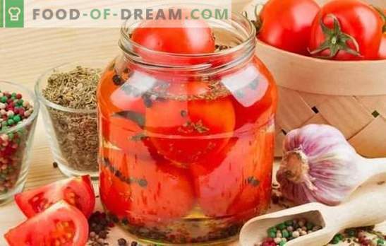 Tomates para el invierno - Recetas rápidas en blanco de tomates. Formas de enlatar tomates: recetas para el invierno, de forma rápida y sin complicaciones