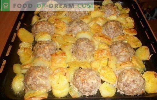 Albóndigas con patatas - un producto culinario. Las mejores recetas de albóndigas con patatas: con tomate, verduras, queso, crema agria