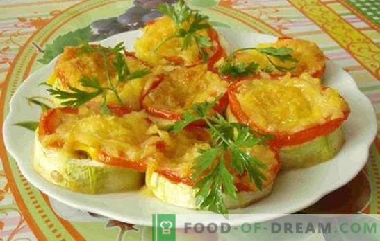 Recetas rápidas para platos de verduras para el horno: calabacín con tomate y no solo! Ideas de recetas rápidas para calabacín y tomate en el horno