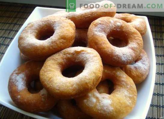 Donuts para kéfir - recetas con fotos y muchos trucos! Cocción detallada de diferentes donuts en kéfir según las recetas con fotos
