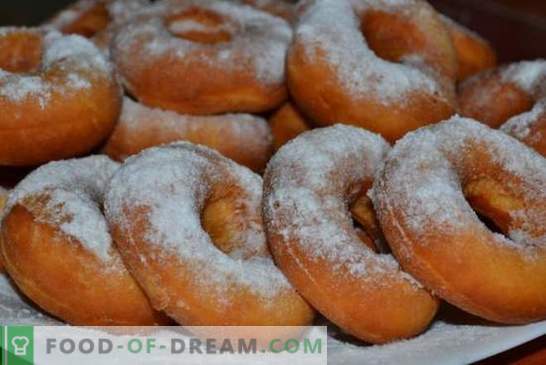 Donuts para kéfir - recetas con fotos y muchos trucos! Cocción detallada de diferentes donuts en kéfir según las recetas con fotos