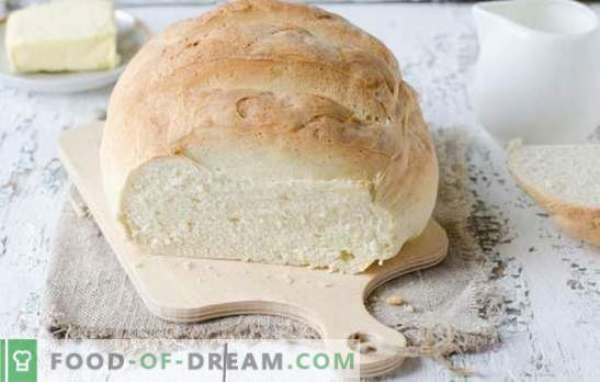 Pan blanco en el horno - deliciosos pasteles caseros. Las mejores recetas de pan blanco al horno sobre agua, leche, yogurt