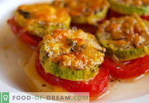Calabaza con tomates - las mejores recetas. Cómo hacer correctamente y sabroso el calabacín cocinado con tomate.