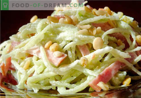Ensalada de rábano - una selección de las mejores recetas. Cómo cocinar correctamente y sabroso cocinar la ensalada de rábanos.