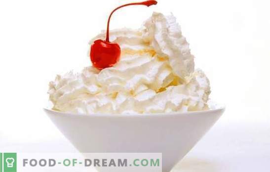 Crema de crema para el pastel - una de las decoraciones más delicadas. Una variedad de recetas de crema de mantequilla pastel