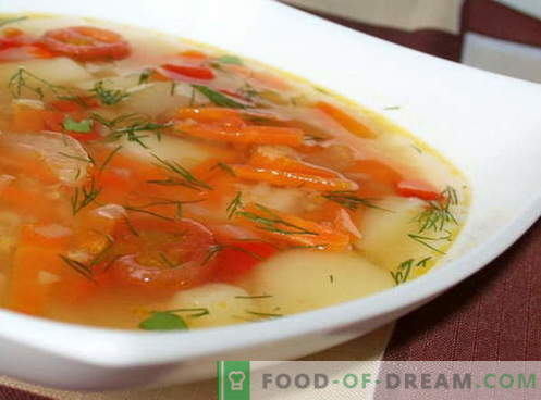 Sopa de verduras - las mejores recetas. Cómo cocinar correctamente y sabroso cocinar sopa de verduras.