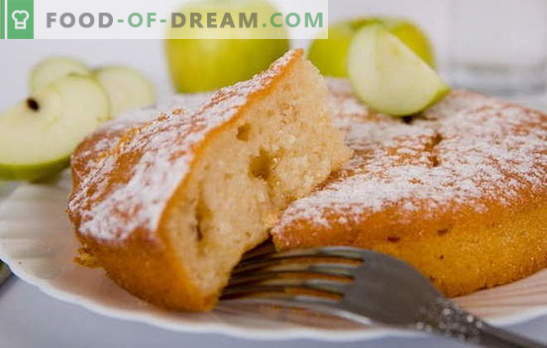 Mannik con manzanas: ¡un pastel de una infancia despreocupada! Recetas de mannica con manzanas: sobre yogur, crema agria, leche, agua, con requesón