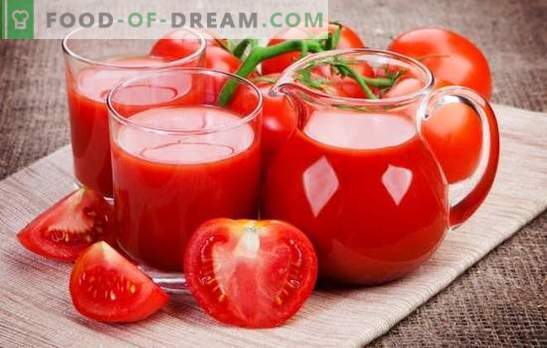 Hacemos jugo de tomate en casa: natural, con verduras, manzanas o especias. Métodos para hacer jugo de tomate para el invierno en casa