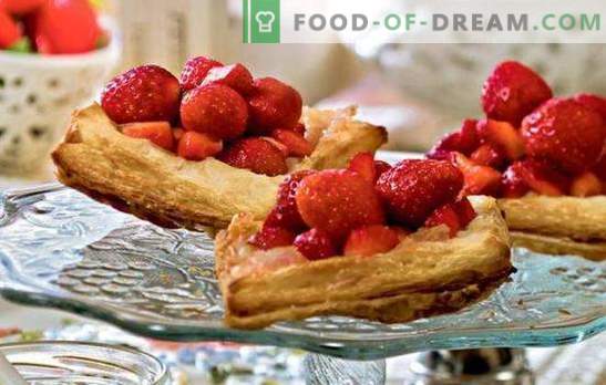 Strawberry Pies - Verano para hacer! Recetas de pasteles con fresas de levadura, hojaldre, kéfir, masa de pasta corta
