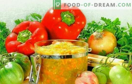 La receta para el caviar de tomates verdes 