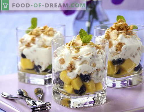 Ensalada de frutas con yogur: las cinco mejores recetas. Cómo preparar adecuadamente una ensalada de frutas con yogur.