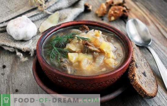 Sopa de Cuaresma: ¡para ayunar y las dietas son buenas! Las mejores recetas tradicionales y originales de sopa magra de carne sin carne y grasa animal