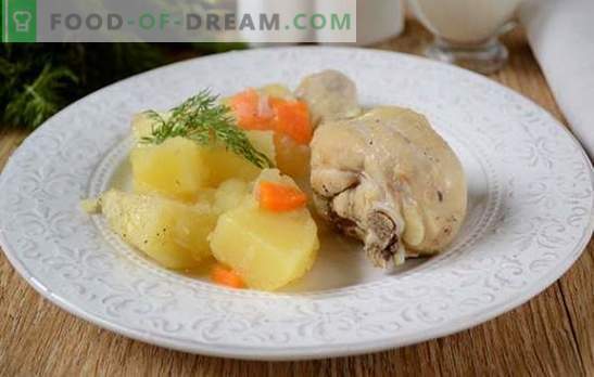 Hur man släcker potatis med kyckling i en långsam spis: en bra middag på en halvtimme! Steg-för-steg fotorecept av kycklinggryta med potatis i en långsam spis