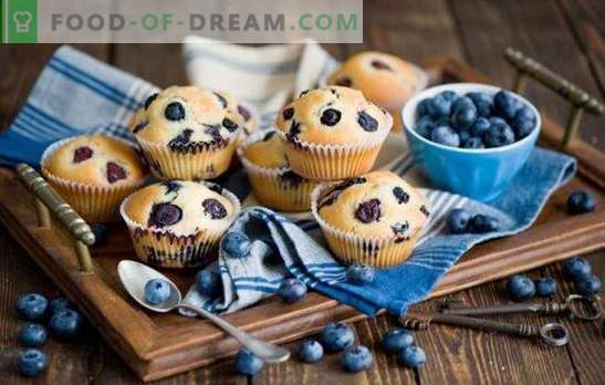Cupcakes con arándanos: avena, lácteos, con coco y glaseado. Las mejores recetas para muffins de arándanos: sorprenda a sus seres queridos