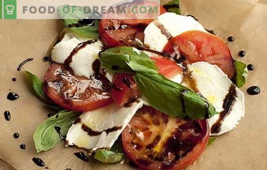 Mozzarella con tomates: un cuento de hadas italiano se está haciendo realidad. Usamos mozzarella con tomates de varias maneras y ... ¡disfrútalo!