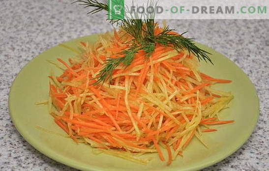 Refrescante ensalada de rábano y zanahoria. Las mejores opciones para una dieta de rábano y ensalada de zanahoria con diferentes aderezos
