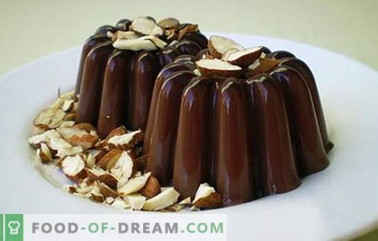 Gelatina de chocolate para los amantes de las recetas fáciles. Top 8 ideas de gelatina de chocolate: con cuajada, galletas de crema, calabaza