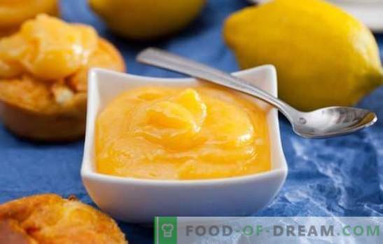Lemon Kurd - increíble crema de cítricos. Recetas ideales con sabor a kurdo de limón para el desayuno, panadería, postres