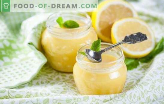 Crema de limón: recetas complejas y sencillas. Las reglas de cocinar la deliciosa y delicada crema de limón según las recetas de los mejores confiteros