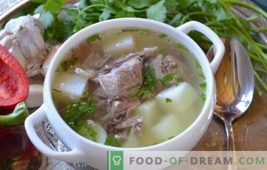 Shulum de cerdo - la sopa más rica! Recetas y métodos de cocinar shulum de cerdo con humo, carne ahumada, verduras