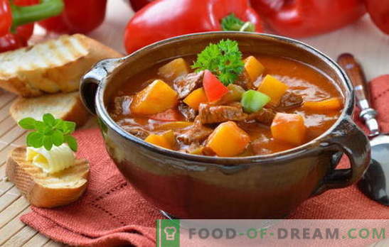 sopa húngara es inusual, pero sabroso! Diferentes recetas de sopas húngaras: con carne, pescado, frijoles, espinacas, cerezas