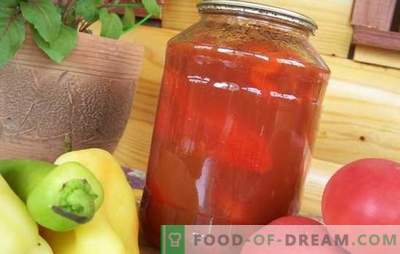 Ensalada de tomate y pimiento para el invierno: ¡cada ama de casa tiene su propia receta! Muchas variedades de ensalada de tomate y pimiento para el invierno