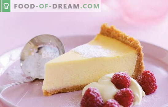 Tarta de queso con mascarpone: un pastel de queso con sabor cremoso. Recetas de vainilla, requesón, cheesecake de fresa con mascarpone