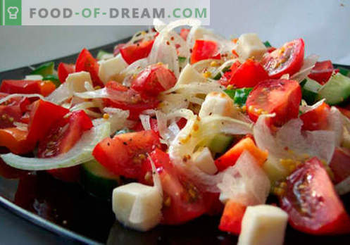 Las ensaladas de verduras frescas son las mejores recetas. Cómo preparar de forma adecuada y deliciosa las ensaladas de verduras frescas.