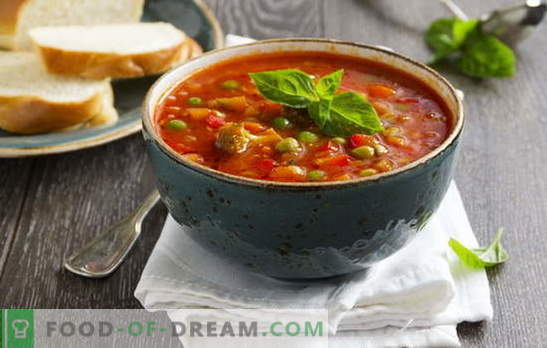 Sopa italiana - recetas de diferente complejidad y secretos. Deliciosas, fragantes y ricas sopas italianas en su cocina